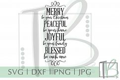 Christmas Sign SVG, Rustic Christmas SVG Product Image 1