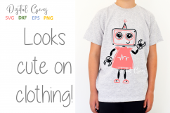 Girl Robot SVG / EPS / DXF Files Product Image 2