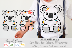 Mr and Mrs Koala Bear SVG / DXF / EPS / PNG files Product Image 1