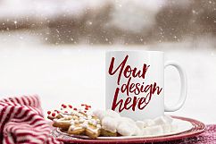 Winter mug mock-up bundle - 8 jpeg mockups Product Image 2
