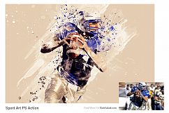 Sports Modern Art Photoshop Action Product Image 2