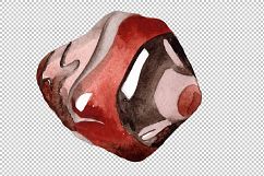 Watercolor semi precious stones PNG set Product Image 3