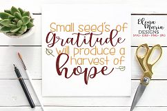 Small Seeds Of Gratitude Will Produce A Harvest Of Hope SVG Product Image 2