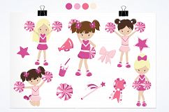 Cheerleaders graphics and illustrations Product Image 2