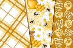 Bee digital paper Product Image 5