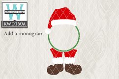 Christmas SVG - Christmas Monogram KWD160A Product Image 1