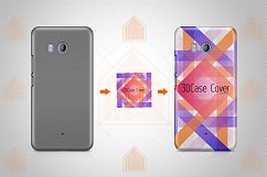 HTC U11 3dCase Design Mockup Back View Product Image 2