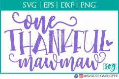 Mawmaw, Thankful Mawmaw, SVG files for Cricut, dxf Product Image 2