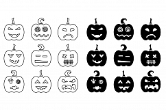 Set of  Halloween Pumpkins Product Image 3