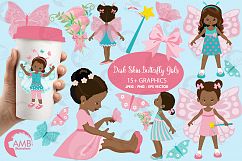 Fairy girls, butterfly girls clipart, graphics and illustrations AMB-1084 Product Image 1