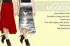 Long Skirt Dress Mockup Product Image 2