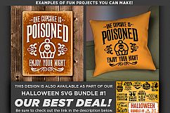 One Cupcake Is Poisoned Enjoy Your Night Svg File - 4025 Product Image 2