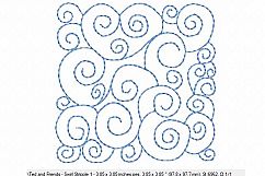 Quilt Block Stippling - Machine Embroidery Design in 3 sizes Product Image 4