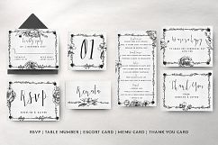 Elegant Flower Wedding Invitation Suite Product Image 6