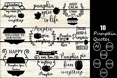 Pumpkin quotes svg cutting files | fall quotes svg cutting Product Image 1