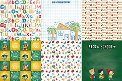 School is cool, Back to school, School digital paper Product Image 2