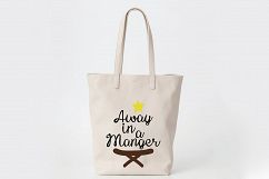 Away in a Manger - Christmas SVG Cut File - DXF PNG EPS JPG Product Image 8