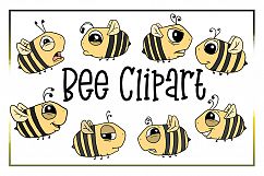 Bee Clipart- Bubble Bee Clipart-Emotions Clipart-Cartoon-Sticker Clipart-Digital-Honey Bee-Bee Art-Funny-Digital Bee-Bee Drama-Commercial Product Image 1