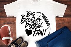 Biggest Fan SVG - Football Big Little Sister Brother Mom Dad Product Image 2