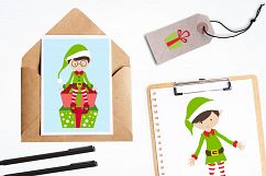 Elves and Gifts graphics and illustrations Product Image 4