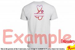 Split Stethoscope Heart Embroidery Design Machine Instant Download Commercial Use digital file symbol sign Nursing Nurse frame doctor 212b Product Image 2