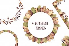 Mysterious Paisley Plants - Watercolor Clip Art Set Product Image 2