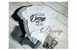 Bella Canvas Mockup T Shirts Short-Sleeve T-Shirt 3001 Product Image 1