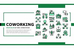 Coworking Service Landing Header Vector Product Image 1