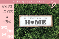 Baseball Svg, Home Sign Svg, Take me Home Svg Product Image 1