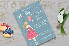 Bridal Shower Invitation Card Template Product Image 2