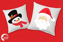Many Santas clipart, graphics, illustrations AMB-197 Product Image 2