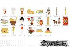 Ancient Rome clipart, Travel clip art, Roman empire art Product Image 2