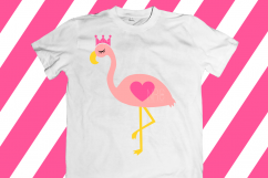 Flamingo Princess SVG File Product Image 2