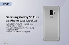 Samsung Galaxy S9 Plus 3d Phone Case Mockup Product Image 1