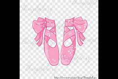 100 Shimmer Bow Kid and Baby Ballet Shoes Clip Arts Product Image 2