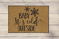 Baby, Its Cold Outside - Christmas Tree SVG Cut Files Product Image 3