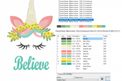 Believe in Miracles and Unicorns ~ Australian Wattle ~ Machine Embroidery Design in 2 sizes Product Image 2