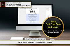 Printable Bar Menu Sign, PDF Instant Download, DAD_05 Product Image 3