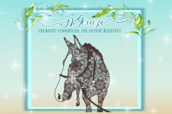 Horse Mandala SVG, SVG Bundle, Mandala Svg, Svg Files, Horse SVG, Zentangle, Horse Zentangle, Make your Own, Decal, Instant Download Product Image 5