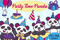 Party Panda Birthday Illustrations Product Image 1