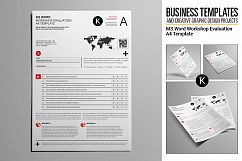 MS Word Workshop Evaluation A4 Template Product Image 1