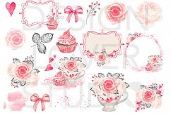 Watercolor Sweet Valentine design Product Image 3