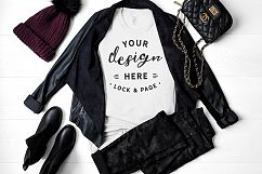 T-Shirt Mockup Mega Bundle Fall Winter Bella Canvas 3001 Product Image 29