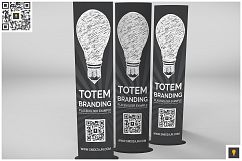 Elliptical Totem Display Mockup Product Image 5