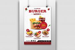 Burger Menu Flyer Discount Product Image 1