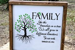 Family Like the Branches on a Tree SVG Cut File LL039B Product Image 3