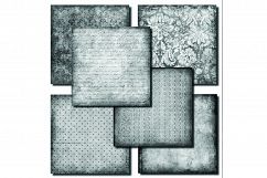 Grunge Damask Digital Paper - Gray Grunge Damask Product Image 3