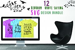 12 Bedroom Quotes SVG Design Bundle Vol 1. Product Image 1