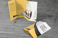 11×17 Double parallel Fold Brochure Mockups Product Image 7