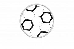 Soccer Ball Football Applique Machine Embroidery Design Product Image 7